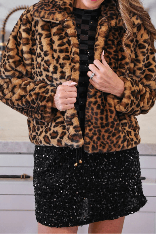After Midnight Faux Fur Leopard Jacket (NP) | Nikki &amp; Co. Boutique