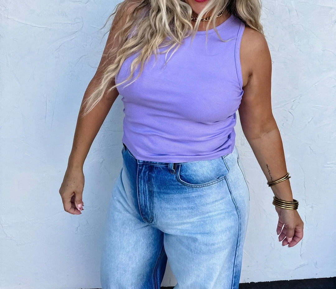 Ribbed Tank Top (NP) -  4 Colors  Plus | Nikki &amp; Co. Boutique