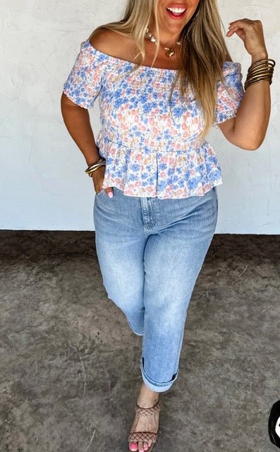 Stretchy Smocked Tops (NP) - 2 Colors,  Plus | Nikki &amp; Co. Boutique