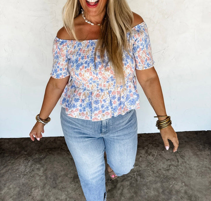Stretchy Smocked Tops (NP) - 2 Colors,  Plus | Nikki &amp; Co. Boutique