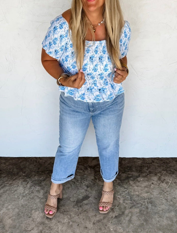 Stretchy Smocked Tops (NP) - 2 Colors,  Plus | Nikki &amp; Co. Boutique