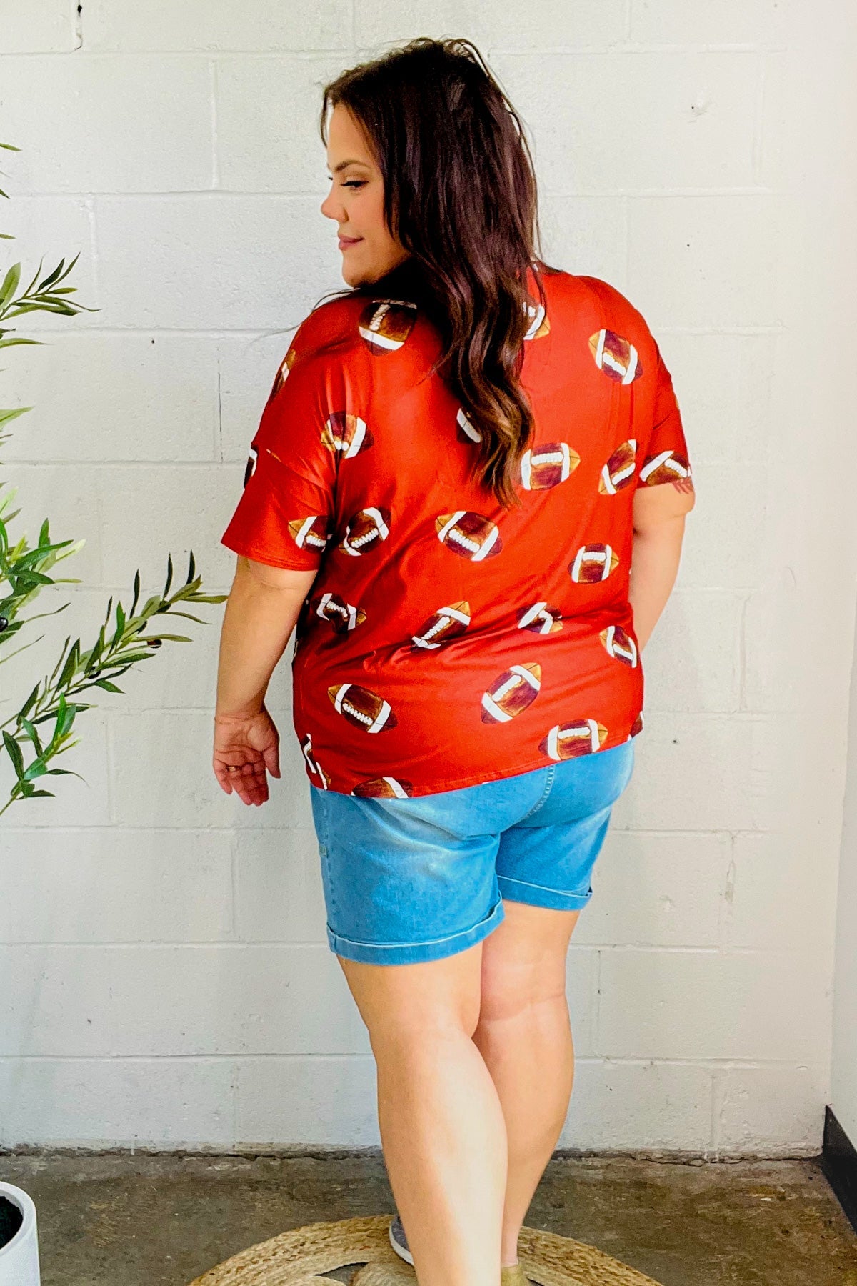 Game Day Auburn Football Print Knit Top - Nikki and Co Boutique