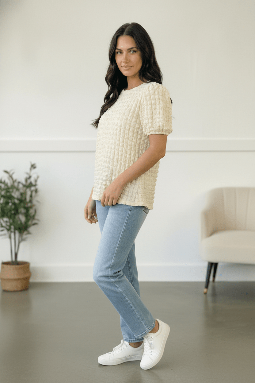 The Cloud Nine Texture Top | Nikki &amp; Co. Boutique