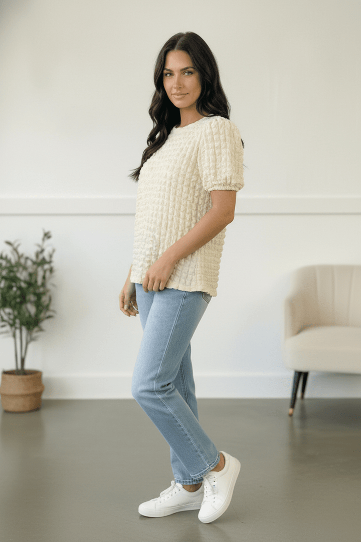 The Cloud Nine Texture Top | Nikki &amp; Co. Boutique
