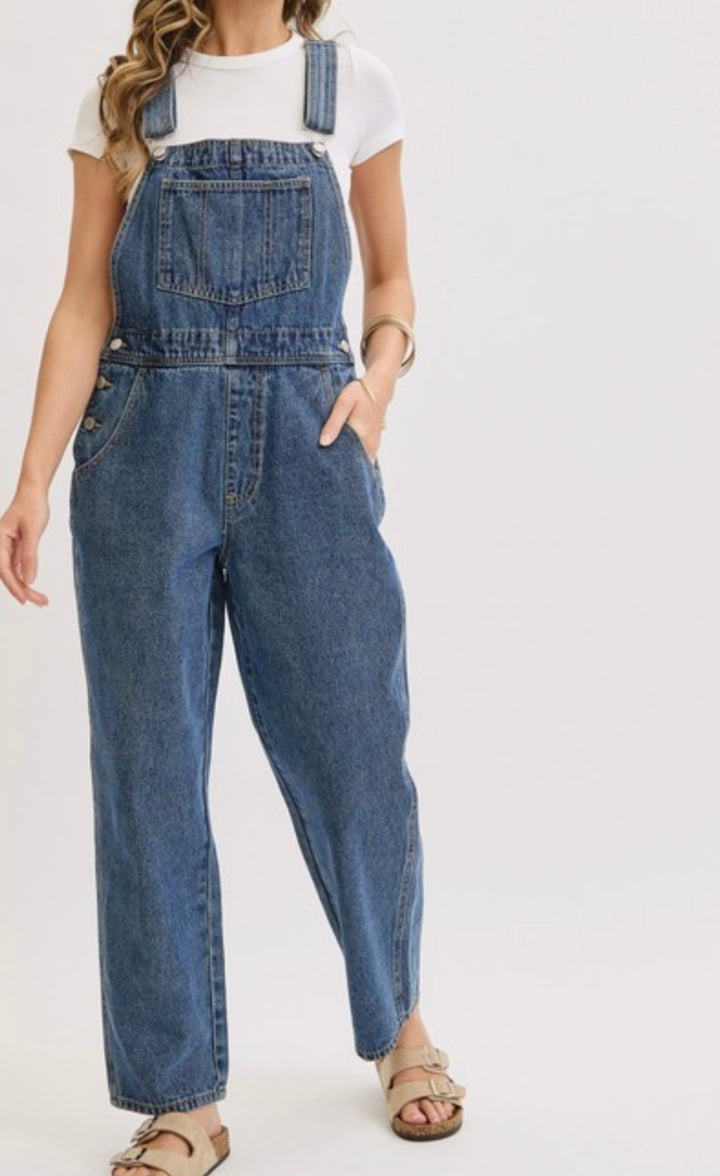 Timeless Relaxed Denim Overalls (NP) - Nikki &amp; Co. Boutique
