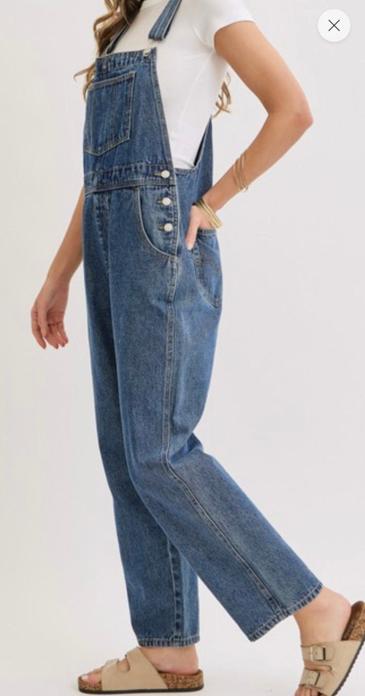 Timeless Relaxed Denim Overalls (NP) - Nikki &amp; Co. Boutique