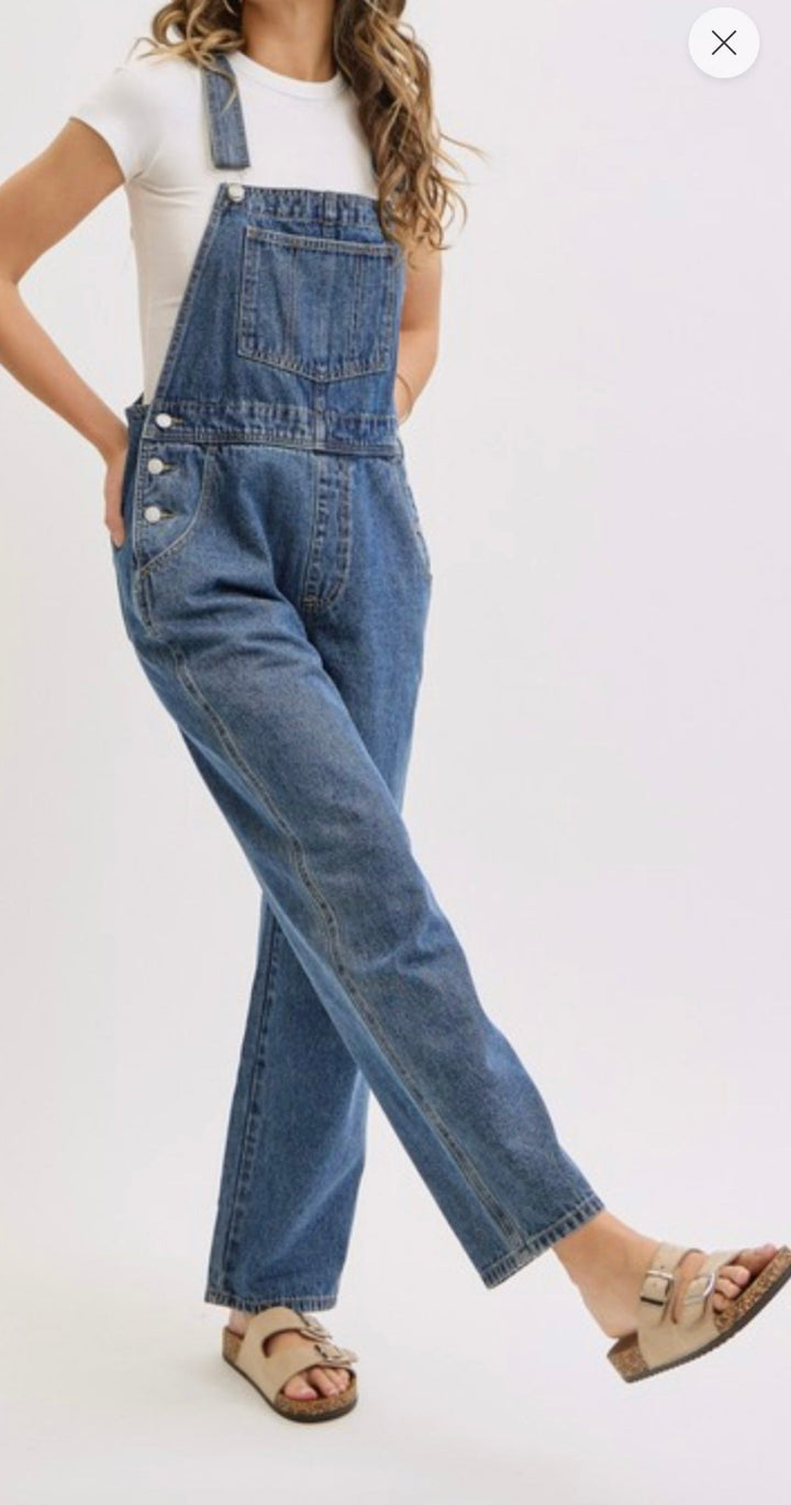 Timeless Relaxed Denim Overalls (NP) - Nikki &amp; Co. Boutique