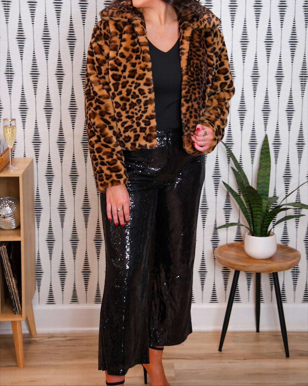 Jess Lea - Bring the Sparkle Sequin Pants - Black (Pre-order) - Nikki &amp; Co. Boutique