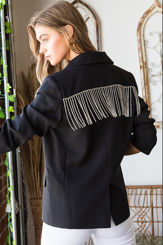 Glam Tassel Blazer | Nikki &amp; Co. Boutique