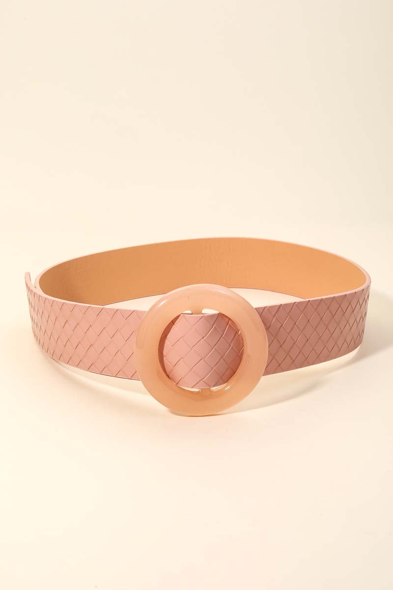 Buckle Me Beautiful Blush Faux Leather Belt | Nikki &amp; Co. Boutique