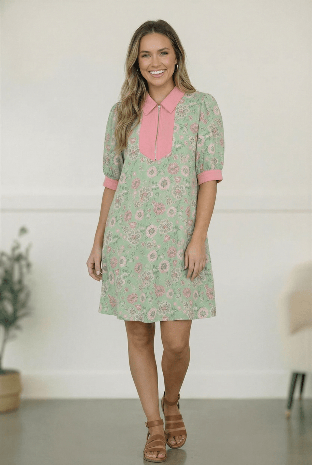 Blast From the Past Mint Blossom Dress | Nikki &amp; Co. Boutique