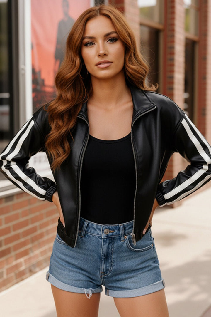 Street Stride Pleather Jacket | Nikki &amp; Co. Boutique