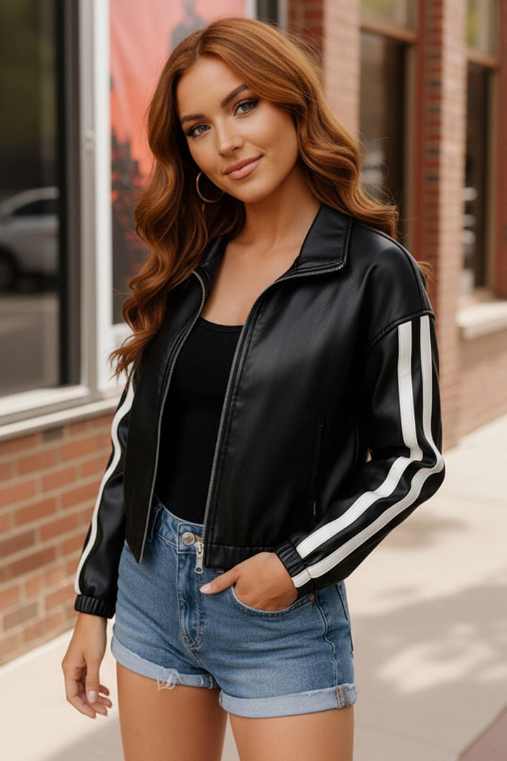 Street Stride Pleather Jacket | Nikki &amp; Co. Boutique
