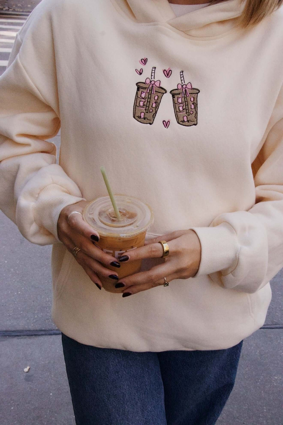 Happy Camp3r (NP) - Latte Love Hoodie | Nikki &amp; Co. Boutique