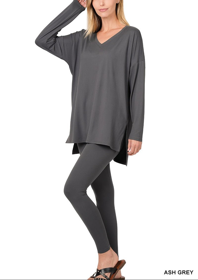 Zenana - (NP) Long Sleeve Microfiber Set, 6 colors! - Nikki and Co Boutique