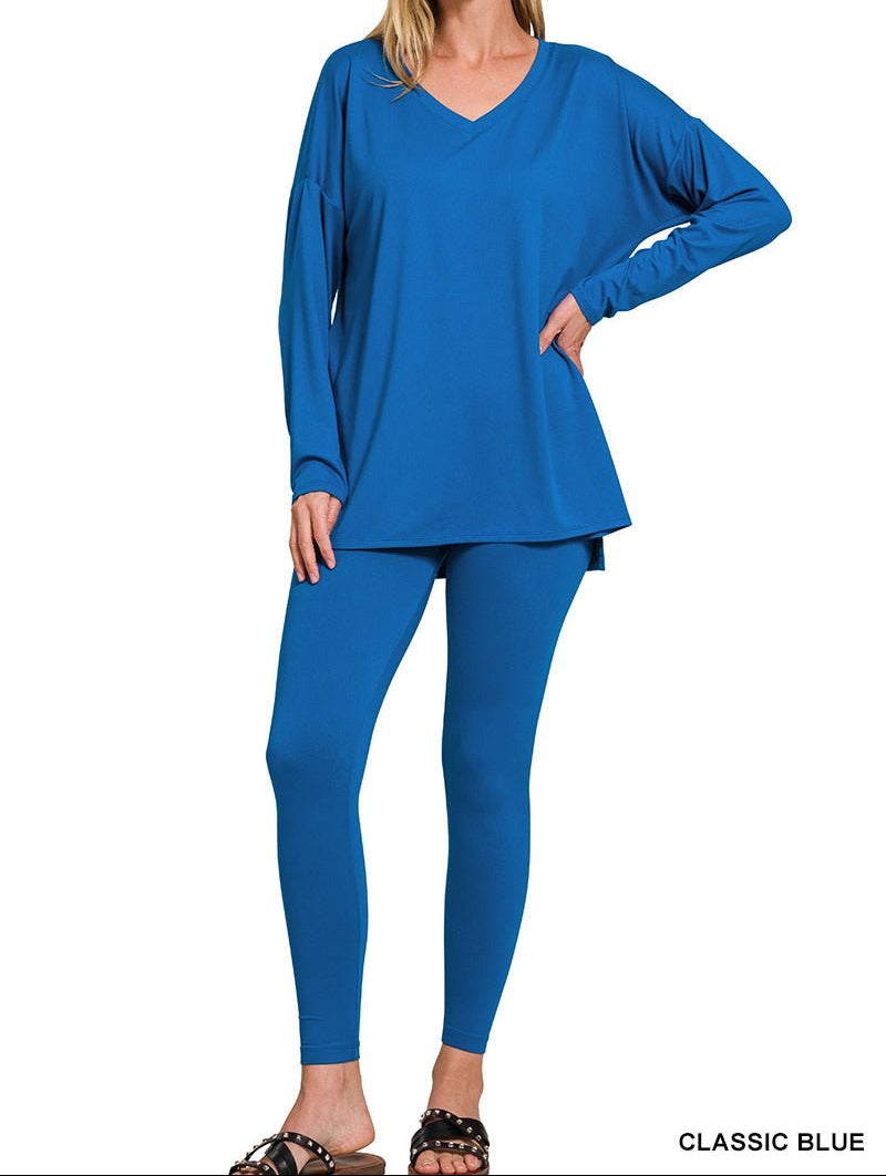 Zenana - (NP) Long Sleeve Microfiber Set, 6 colors! - Nikki and Co Boutique