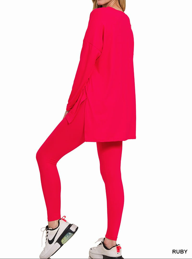 Zenana - (NP) Long Sleeve Microfiber Set, 6 colors! - Nikki and Co Boutique