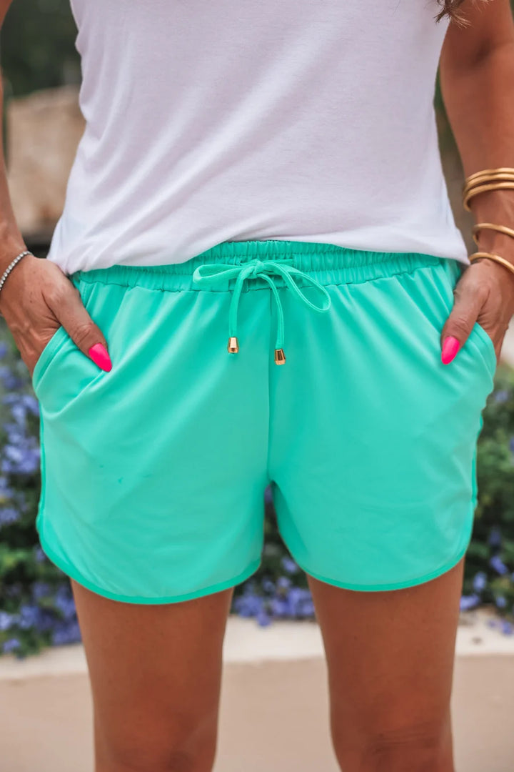 Mint Drawstring Everyday Shorts (NP)