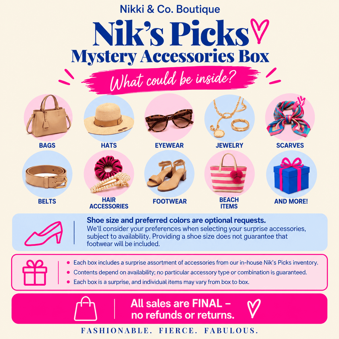 Nik’s Picks Mystery Accessories Box (NP) - Nikki &amp; Co. Boutique