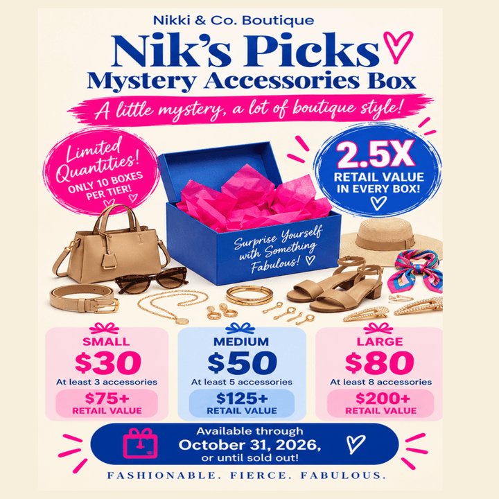 Nik’s Picks Mystery Accessories Box (NP) - Nikki &amp; Co. Boutique