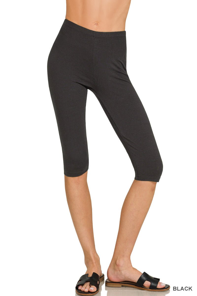 Premium Cotton Capri Leggings (NP) | Nikki &amp; Co. Boutique