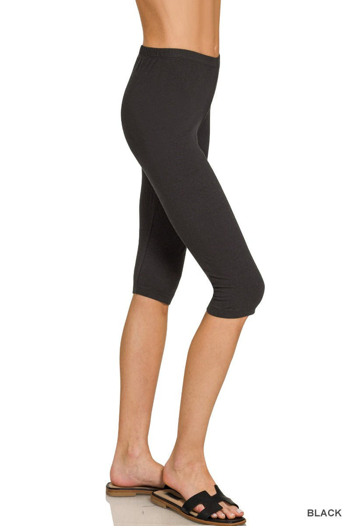 Premium Cotton Capri Leggings (NP) | Nikki &amp; Co. Boutique