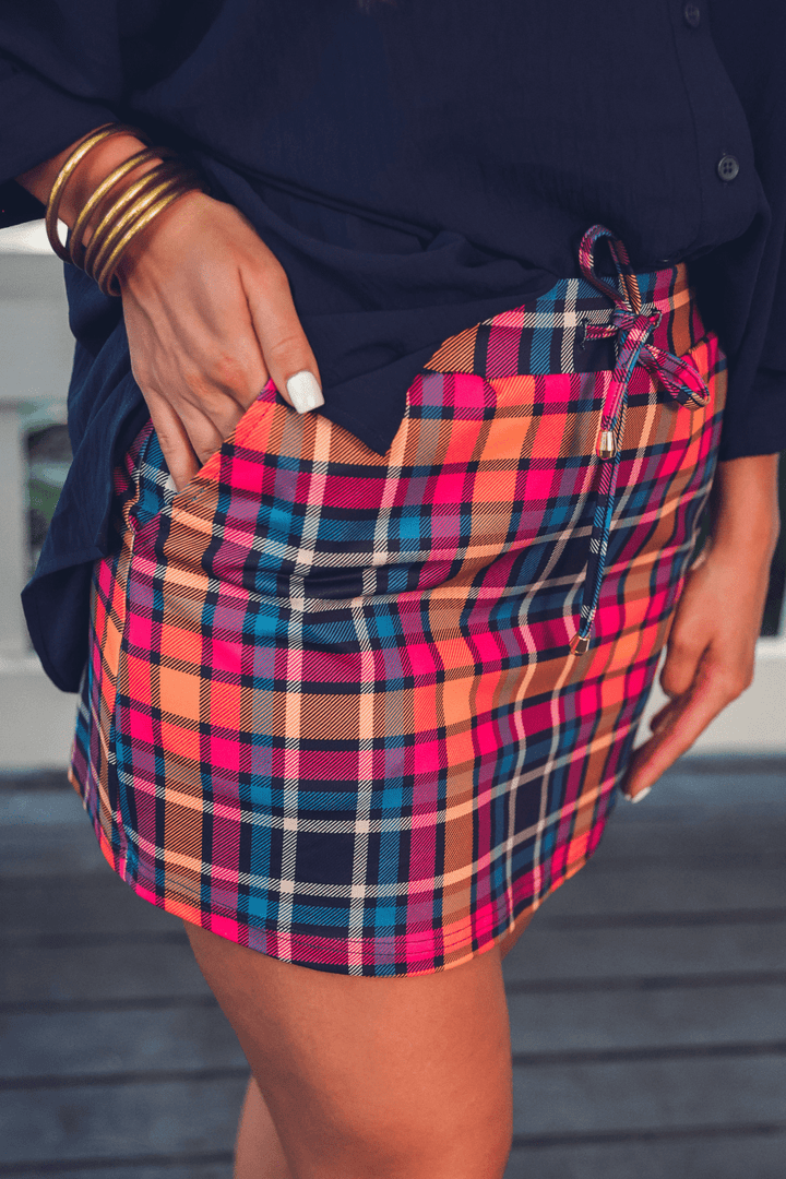 Patterned in Plaid Skort (NP) | Nikki &amp; Co. Boutique