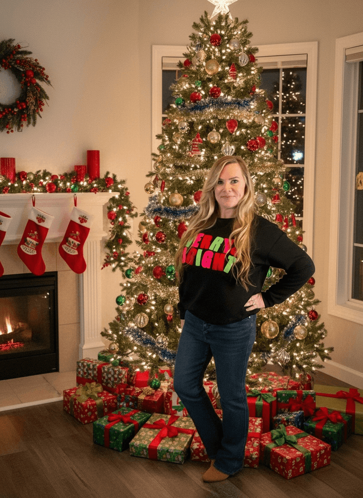 Merry &amp; Bright Sweatshirt (NP) - Nikki &amp; Co. Boutique