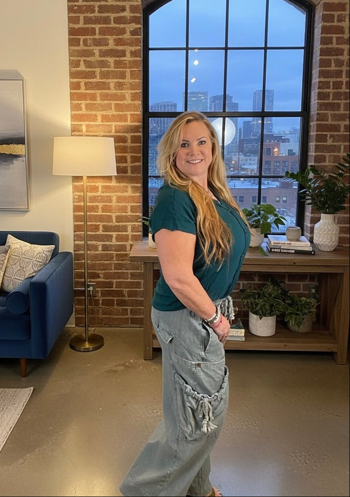 Oli &amp; Hali String Point Big Pocket Pants (NP) | Nikki &amp; Co. Boutique