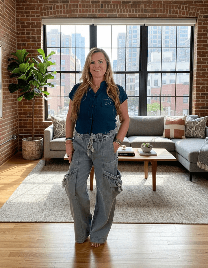 Oli &amp; Hali String Point Big Pocket Pants (NP) | Nikki &amp; Co. Boutique