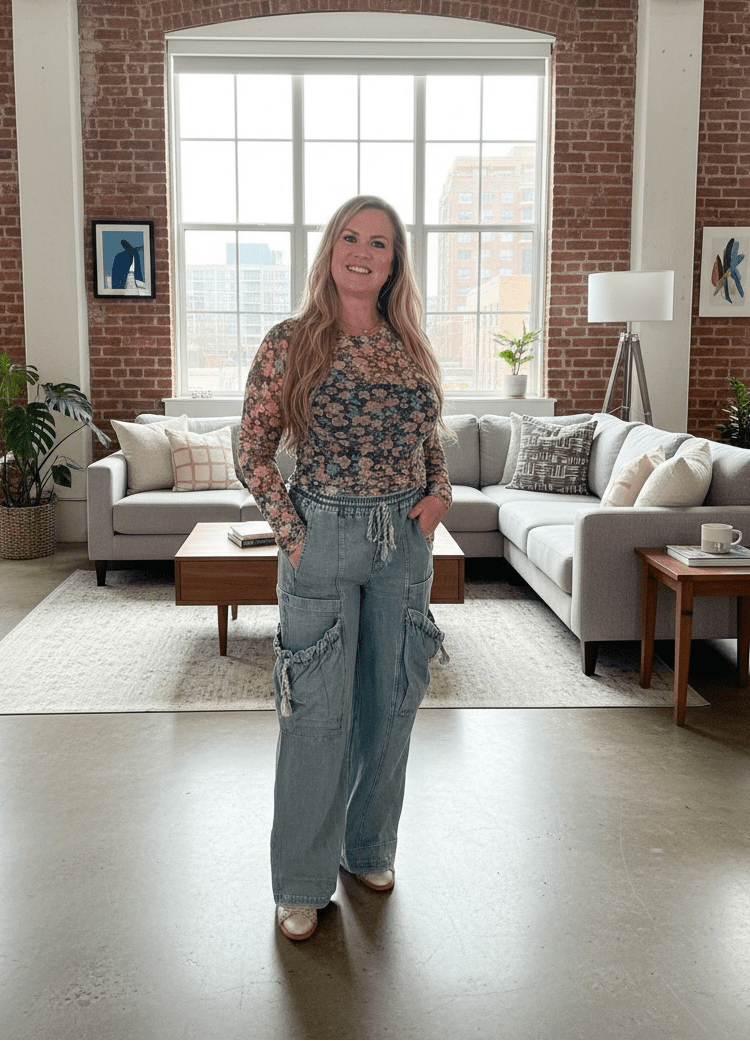 Oli &amp; Hali String Point Big Pocket Pants (NP) | Nikki &amp; Co. Boutique