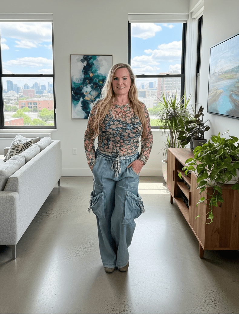 Oli &amp; Hali String Point Big Pocket Pants (NP) | Nikki &amp; Co. Boutique