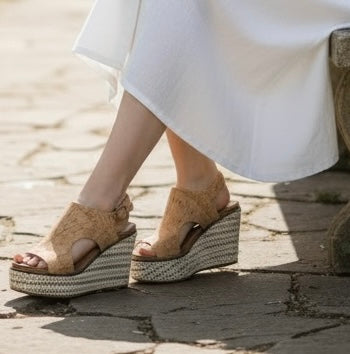 Corky's Freddie Wedge Sandal (NP) - Cork