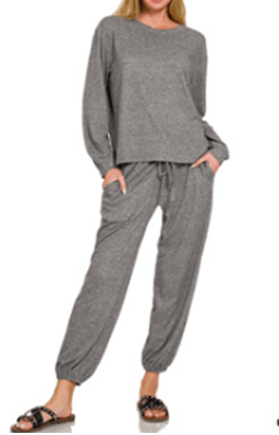 Zenana - (NP) Long Sleeve Microfiber Set, 6 colors! - Nikki and Co Boutique