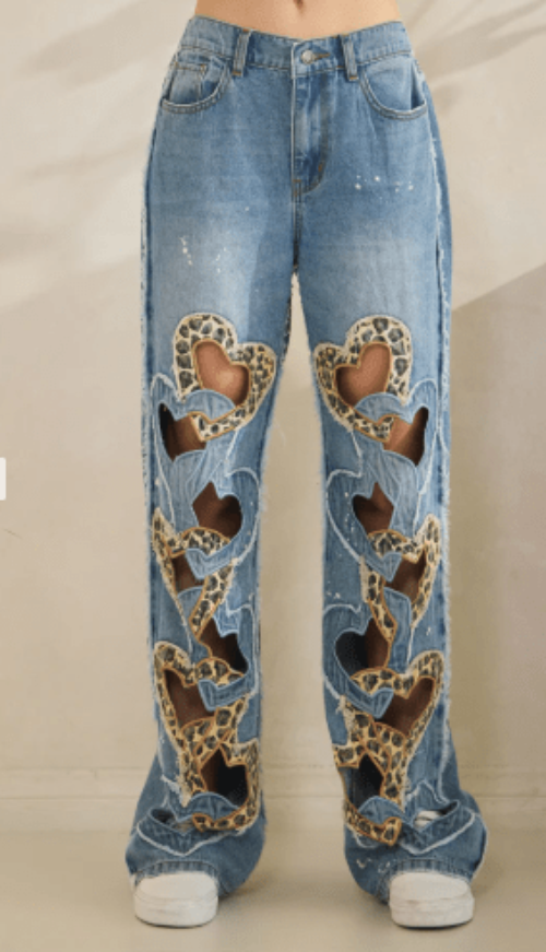 Oli & Hali (NP) - Washed Heart Cutout Jeans | Nikki & Co. Boutique