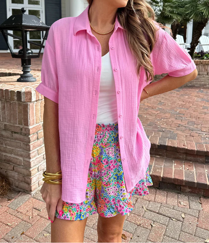 Sawyer Gauze Top (NP) - 3 Colors | Nikki &amp; Co. Boutique