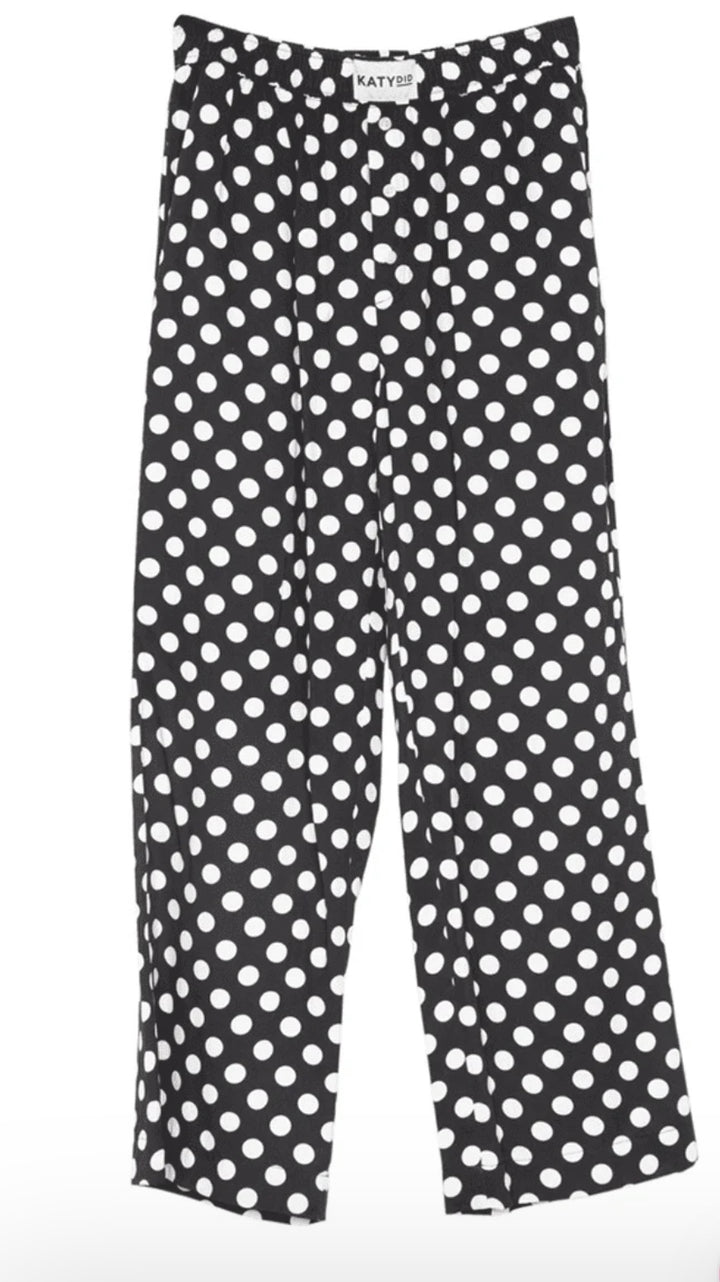 Katydid - Black pants with white polka dots (NP) - Nikki &amp; Co. Boutique