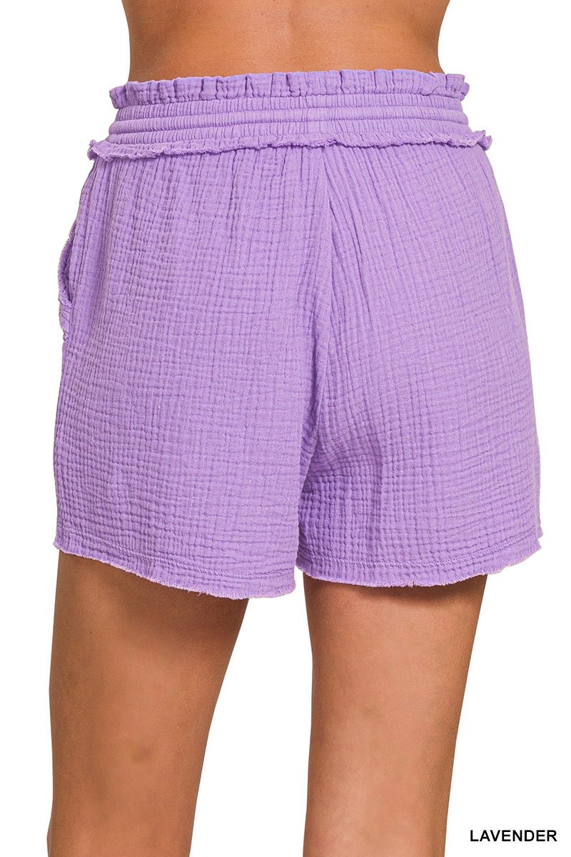 Double Gauze Drawstring Shorts (NP) | Nikki &amp; Co. Boutique
