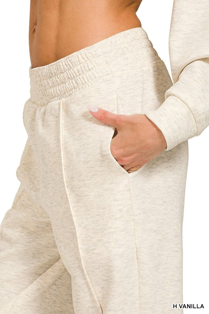 Zenana Scuba Half-zip Pullover Jogger Set (NP) - Nikki &amp; Co. Boutique