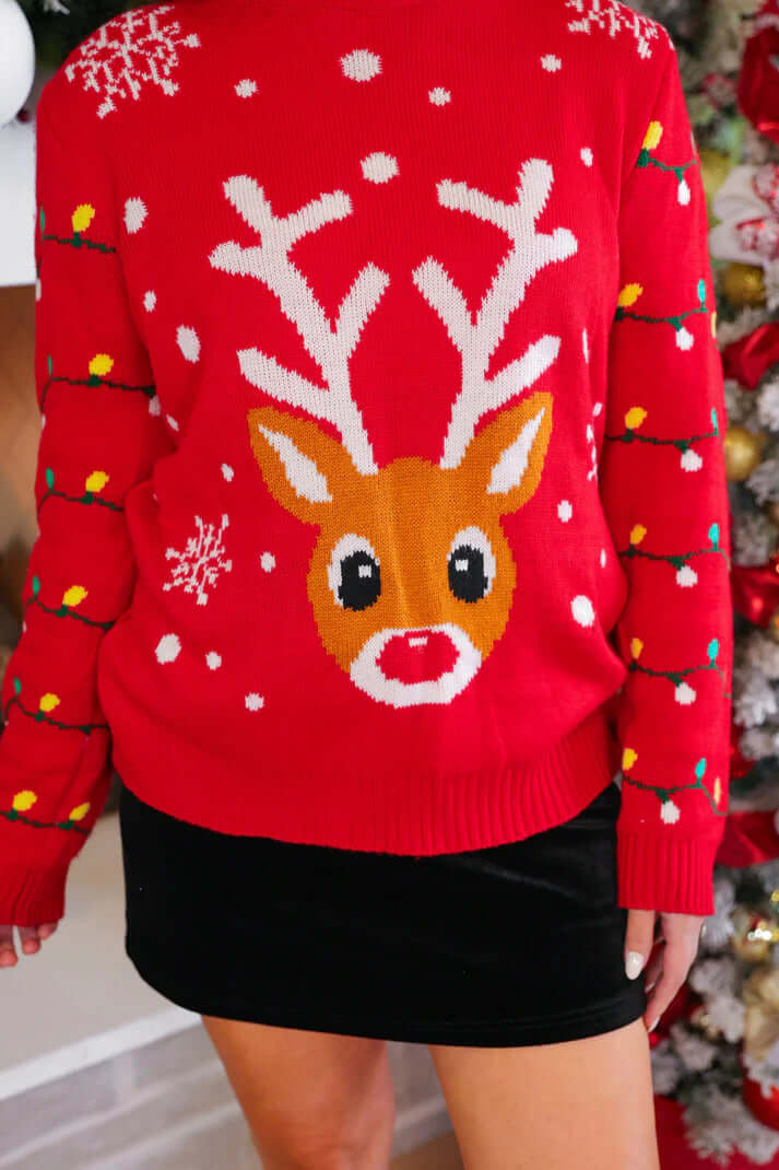 Reindeer Holiday Sweater (NP) - Nikki &amp; Co. Boutique