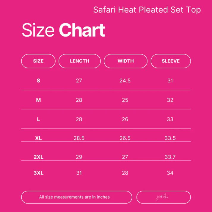 Safari Heat Pleated Sets (NP) | Nikki &amp; Co. Boutique