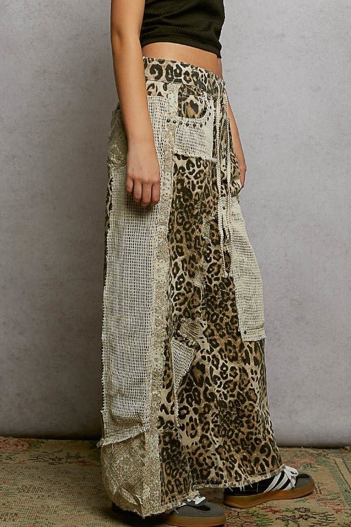 POL (NP) - Boho Pants with Patches, 2 Colors | Nikki &amp; Co. Boutique