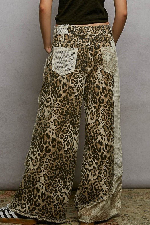 POL (NP) - Boho Pants with Patches, 2 Colors | Nikki &amp; Co. Boutique