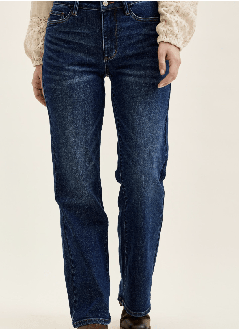 Judy Blue Mid-Rise Bootcut Jeans with Cowgirl Seaming (NP) - Nikki &amp; Co. Boutique