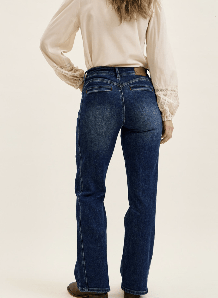 Judy Blue Mid-Rise Bootcut Jeans with Cowgirl Seaming (NP) - Nikki &amp; Co. Boutique