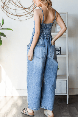 Oli &amp; Hali (NP) - Washed stretch denim overalls | Nikki &amp; Co. Boutique