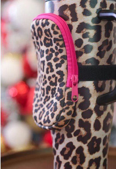 Tumbler Zip Pouch (NP) - Safari and Bows | Nikki & Co. Boutique