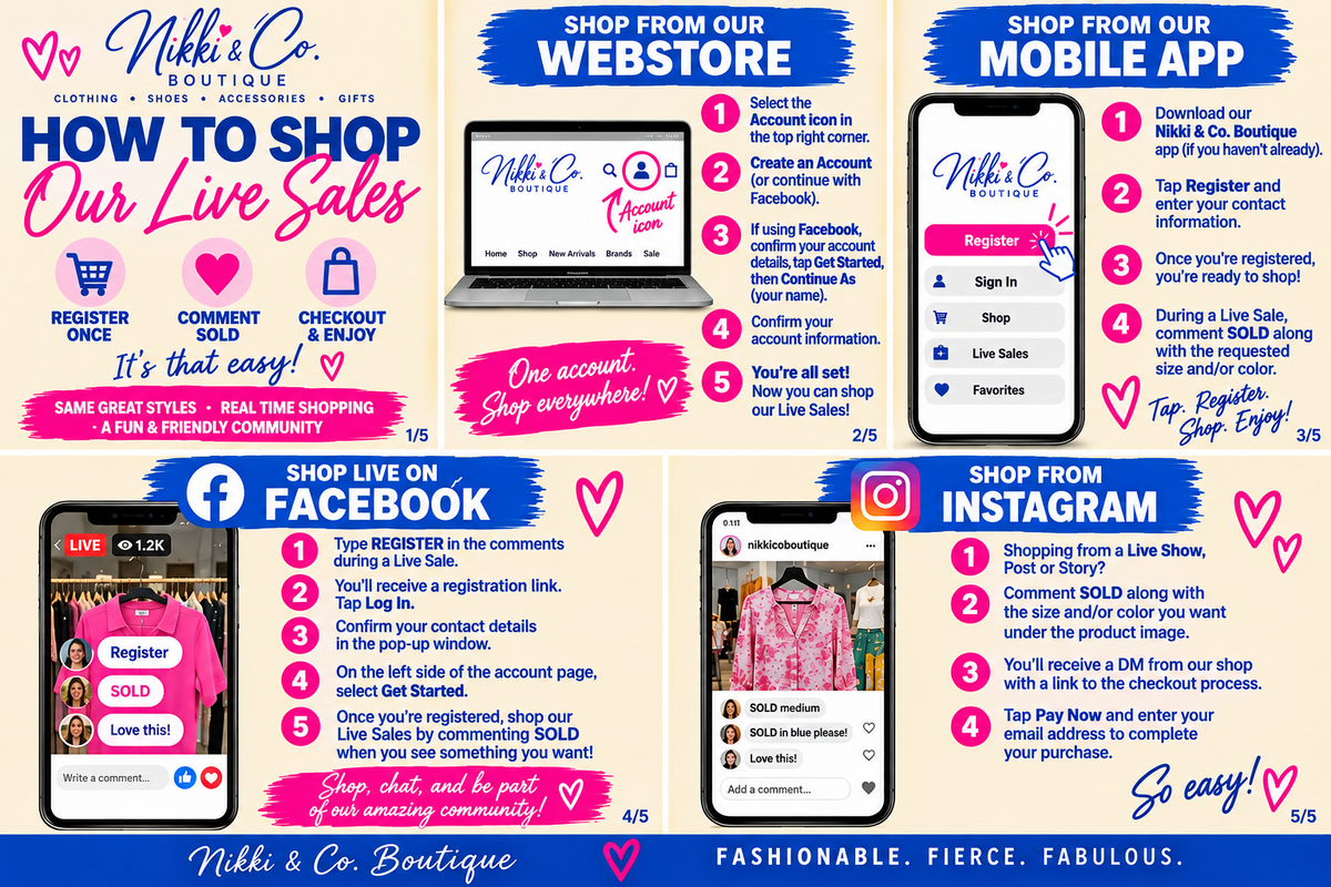 Shop live with us