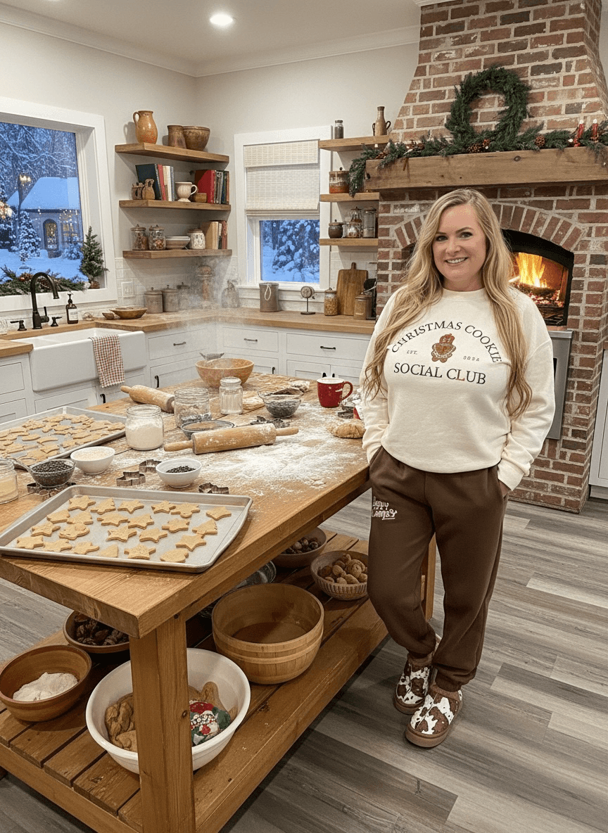 Christmas Cookie Social Club Luxe Pullover (NP) - Nikki &amp; Co. Boutique