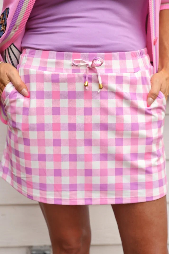 Sweet Beginnings Gingham Skort (NP) - Nikki &amp; Co. Boutique